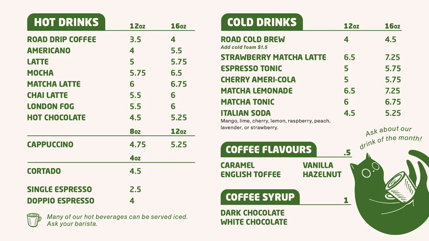 Louis' Loft Menu
