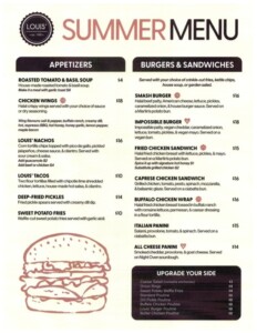 Summer Menu
