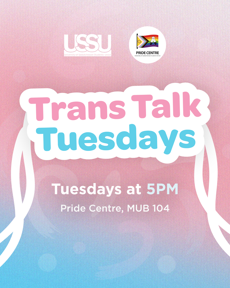 Pride Centre Trans Talk Tuesdays - Tuesday at 5pm
